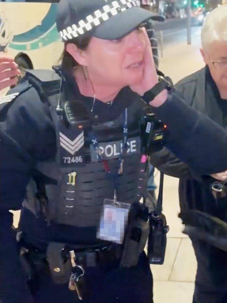 Another police officer who was allegedly assaulted by the man. Picture: 7NEWS Adelaide