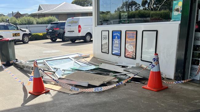 Police are seeking public assistance following the ram raid on Mortlake Rd. Picture: Jack Colantuono