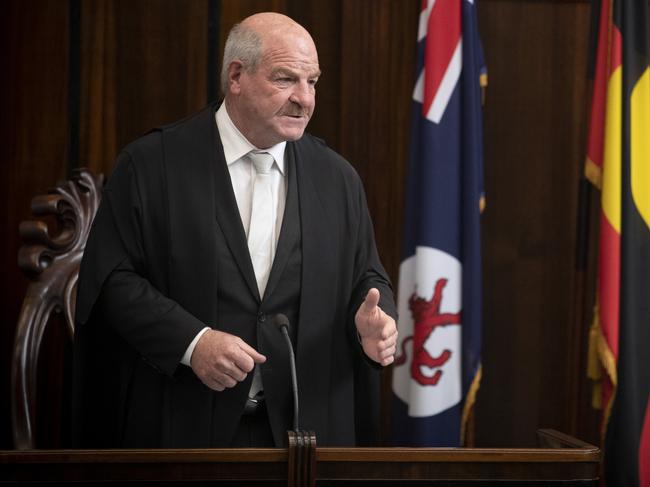 Once mayor of the Meander Valley Council, Mark Shelton has more recently occupied the role of speaker of the House of Assembly. He was first elected in 2010. Picture: Chris Kidd