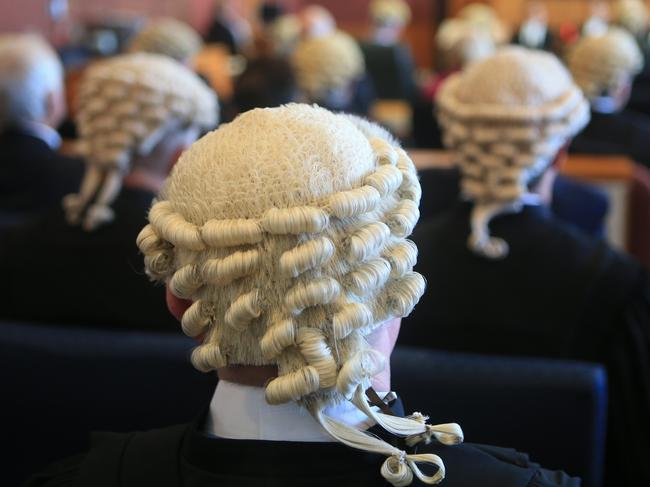 Gold Coast Judge Clive Wall at his valedictory ceremony prior to his retirement next week.Pic Tim Marsden