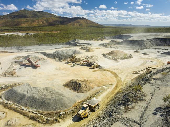 The Mount Carbine mine site about 130km northwest of Cairns, where tungsten is mined from existing tailings and low-grade stockpiles.