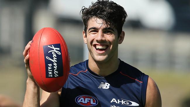 Christian Petracca will make his AFL debut in Round 6 against St Kilda. Picture: Wayne Ludbey.