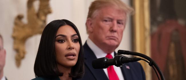 Kim Kardashian West, pictured at the White House, played advocate for jailed 64-year-old Alice Mae Johnson. US President Donald Trump granted Johnson clemency. Picture: Getty Images