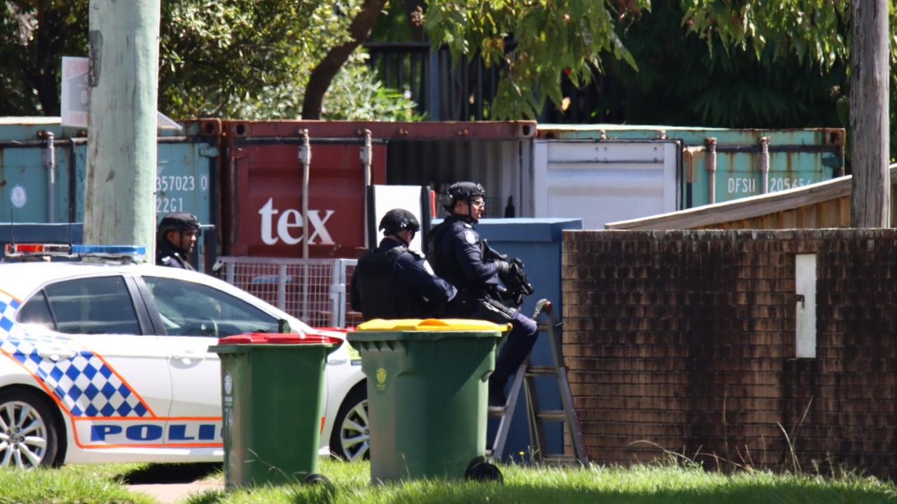 PSRT officers arrived in bulletproof vests and guns. Pictures: David Clark