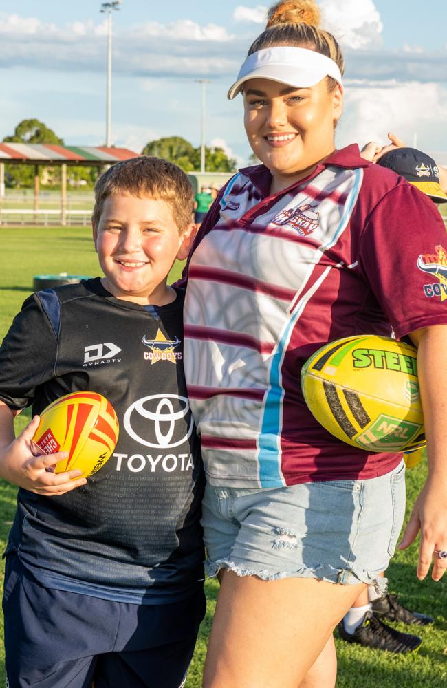 Xavier Hicks-Gornall and Jacinta Gornall at The Festival of Rugby League. Picture: Michaela Harlow