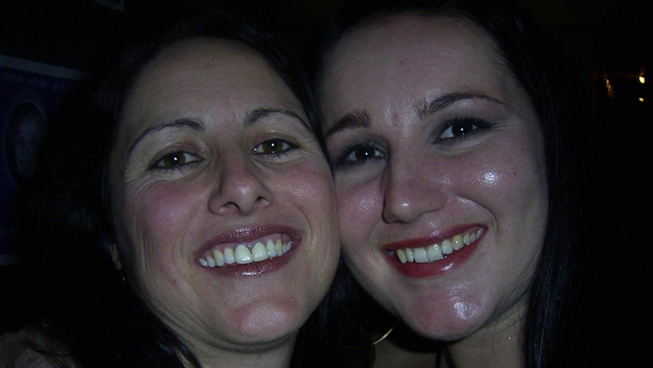 Michelle Allen and Belinda Moroney at Vibes nightclub in April 2005. Picture: Sharyn Rosewarne.