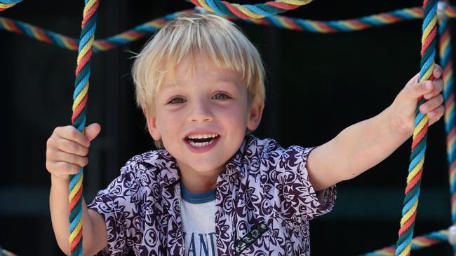 WARNING WARNING CONTACT THE HERALD SUN PICTURE DESK BEFORE USE WARNING WARNING 2024 Good Friday Appeal regional Victoria launch kids at the RCH. Tedi Rudd 4yrs old , from Torquay.  Picture: David Caird