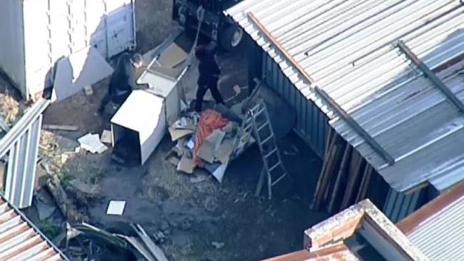 Suspected human remains have been found in Oakleigh South. Picture: Nine News