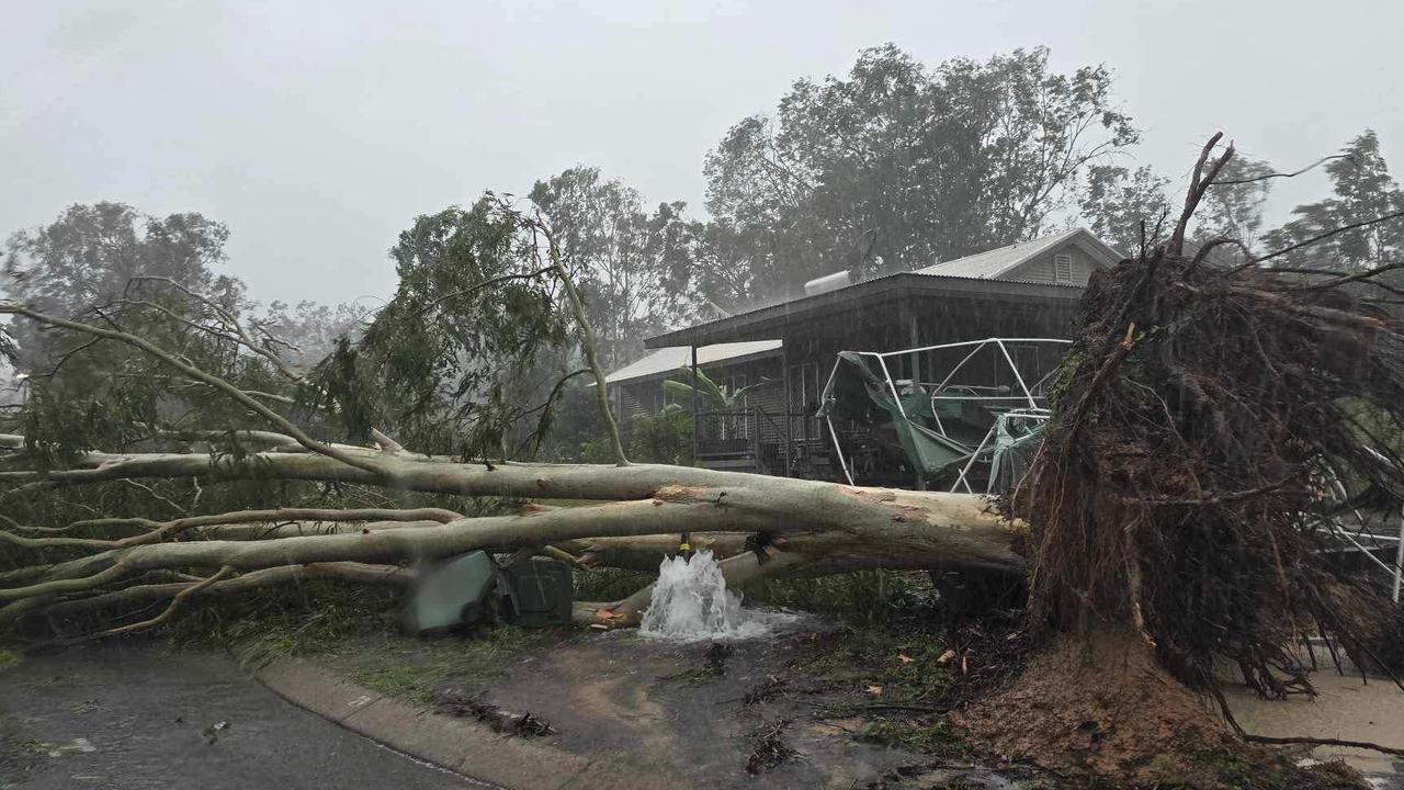 Aftermath image of tropical cyclone Megan.