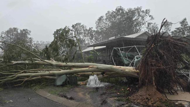 Aftermath image of tropical cyclone Megan.
