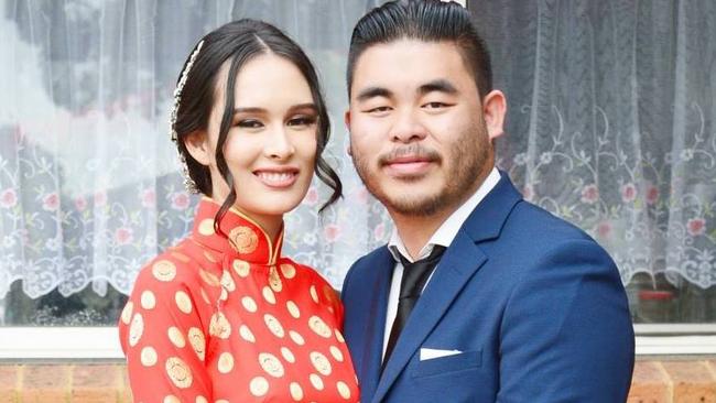 Katherine Hoang was killed in the crash along with her unborn twins. Her husband Bronco cried after waking up to the terrible news. Picture: Facebook