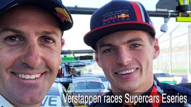 Max Verstappen races Supercars Eseries