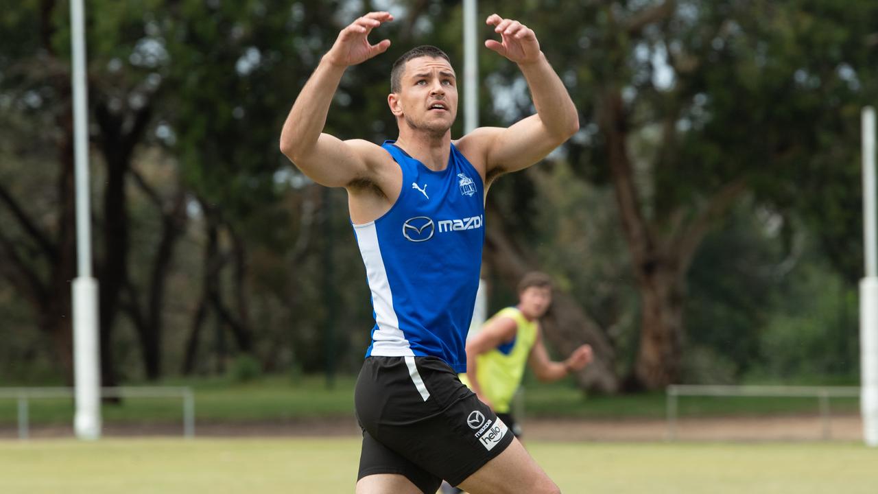 Luke Davies-Uniacke put on a clinic against West Coast. Picture: Brad Fleet