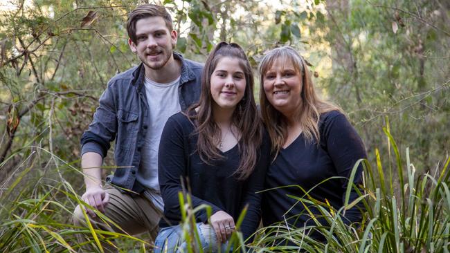 Thomas, Maggie and Joanne Somerville of Milperra, who have been planting trees since 2005.