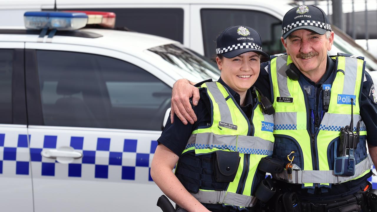 David and Rachel Giulieri both work for Victoria Police | Herald Sun