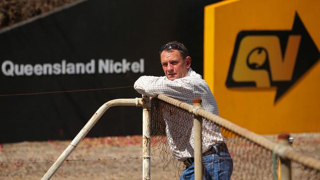 7/12/2015: Cowboy Stockham, the union representative for the workers at the front gate to the troubled Queensland Nickel refinery, at Yabulu, just north of Townsville, QLD. Cowboy is the North QLD AWU secretary, and is deeply concerned about the future for the workers, as Clive Palmer continues to link the plants future to disputed payments from the Chinese owned Citic Pacific. Lyndon Mechielsen/The Australian