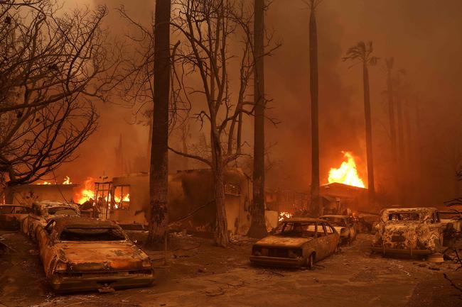 Intense Santa Ana winds have driven the devastating fires. Picture: Getty Images