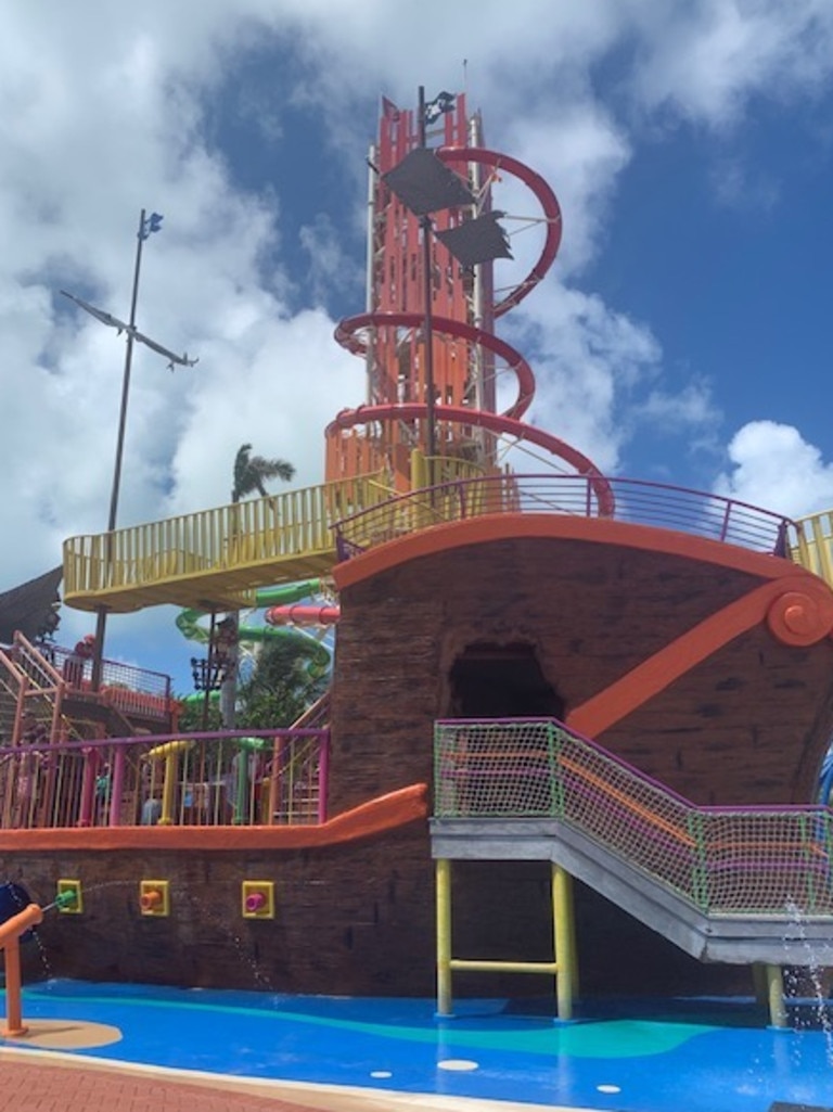 The huge slide on CocoCay. Picture: Supplied