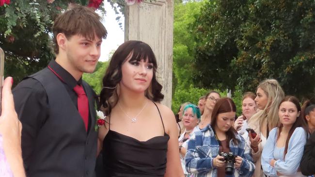 James Larsen and Emily Hamilton at the Hervey Bay State High School formal.