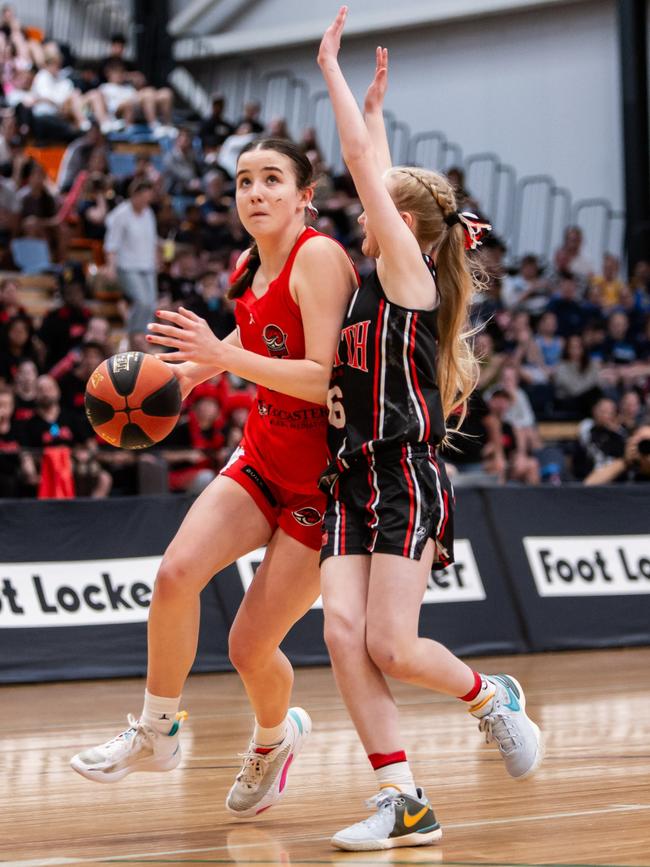 Illawarra Hawks Addison Bonham during the Basketball Australia Under-14 Club Championships. Picture: Travis Palmieri