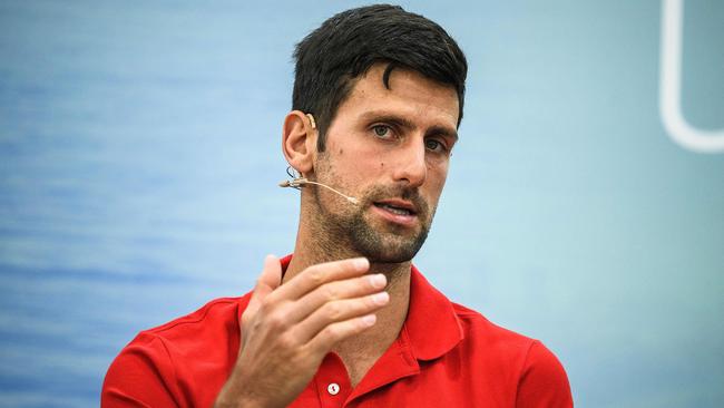 Tennis world No 1 Novak Djokovic. Picture: AFP