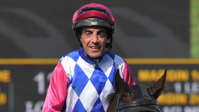 Jockey Anthony Cavallo rides Possibly So at Dubbo on Friday. Picture: AAP Image