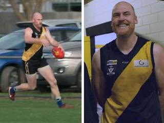 ‘Sorry mate, we’ve done 150mm’: AFL great’s tough slog in local match