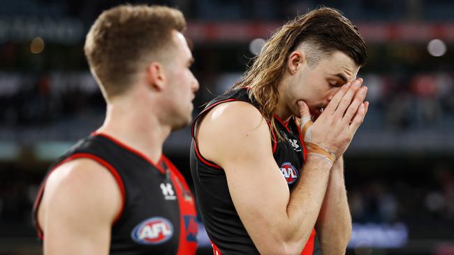 Changing the Bombers logo won’t help the club win a flag anytime soon. Picture: Getty Images