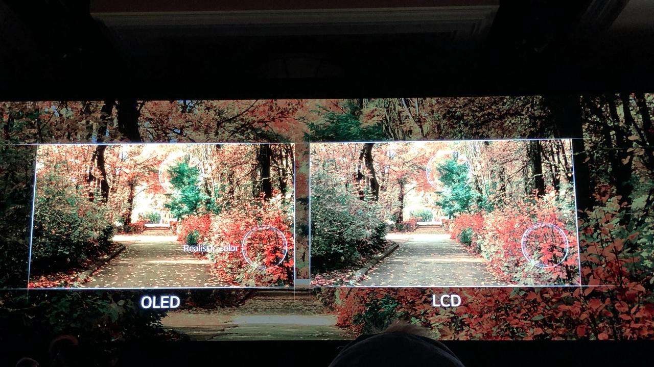LG was keen to remind everyone of OLED’s dominance at CES. Picture: Nick Whigham