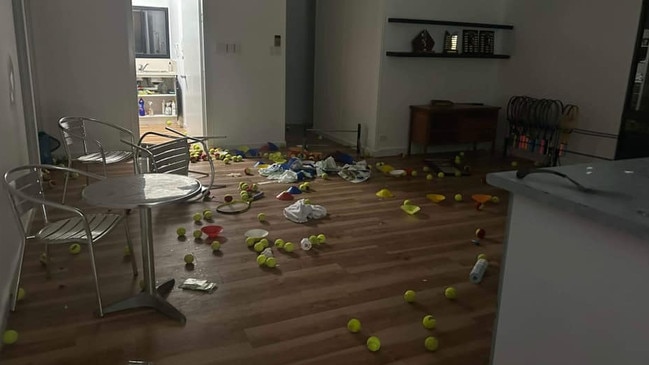 Katherine Tennis Club Inc, located within the sports precinct off the Stuart Hwy, has been hit by burglars yet again. Picture: Facebook