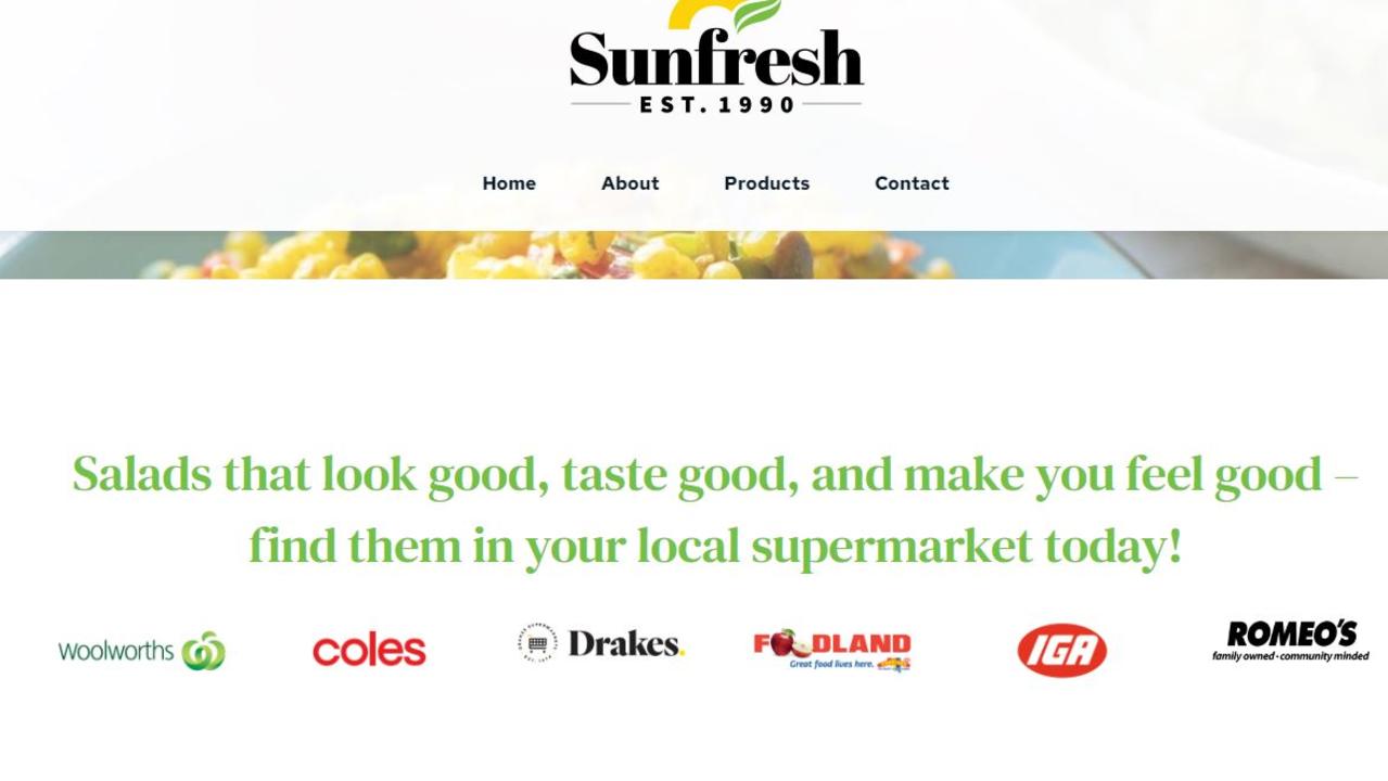 Some of the major grocery chains where Sunfresh salads can be found stocked on the shelves.