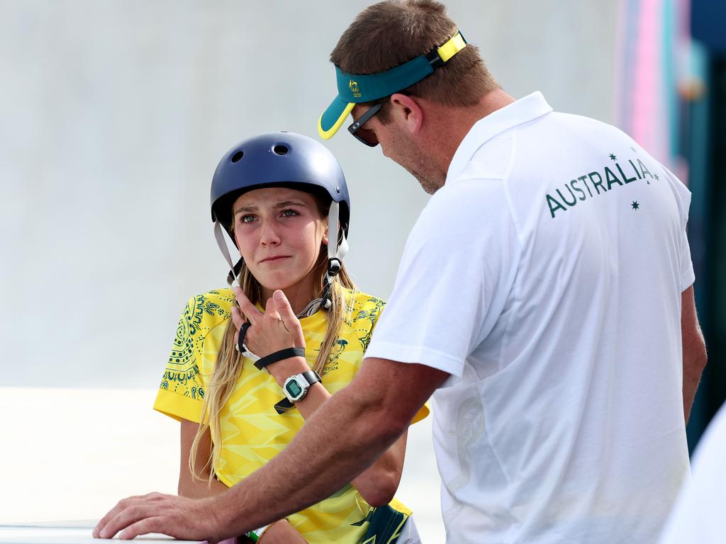 Chloe’s dad is also her coach – which helps at the sideline when the going gets tough. Picture: Adam Head