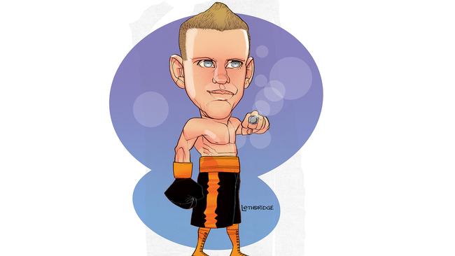 Illustration of Jeff Horn by Brett Lethbridge