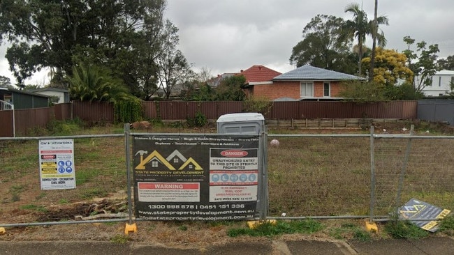 What the site of the childcare centre looks like in August 2024. Picture: Google Maps