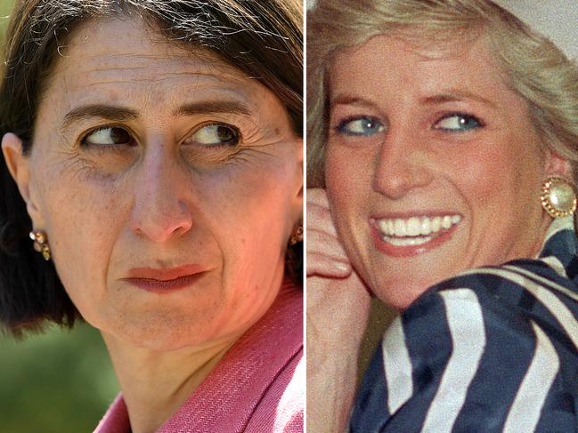 NSW Premier Gladys Berejiklian’s secret lover has been likened to James Hewitt who had an affair with Princess Diana. Picture: NCA NewsWire/Joel Carrett