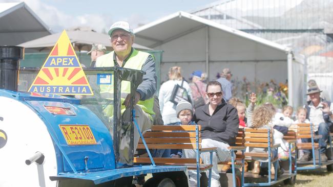 Patrons enjoy a ride around the Deloraine Craft Fair showgrounds. Picture: PATRICK GEE