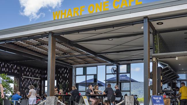 Wharf One Cafe located at Trinity Wharf is among the local businesses eagerly awaiting the return of Cruise Ships to the region. Picture: Emily Barker