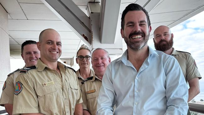 Attorney-General Chansey Paech with NT Correctional officers.