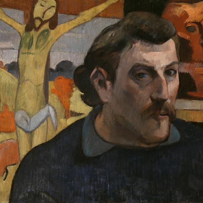 Paul Gauguin, Portrait of the artist with ‘The yellow Christ’ (Portrait de l’artiste au ‘Christ jaune’), 1890–91, Musée d’Orsay, Paris.