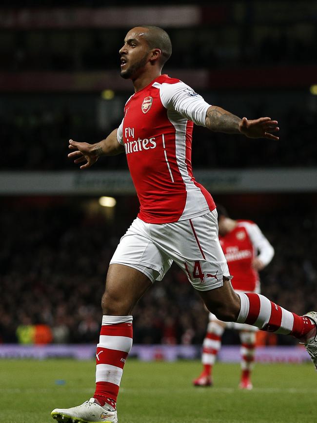 Arsenal's English midfielder Theo Walcott.