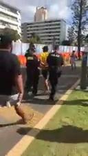 Indigenous protester Dylan Voller arrested in Broadbeach