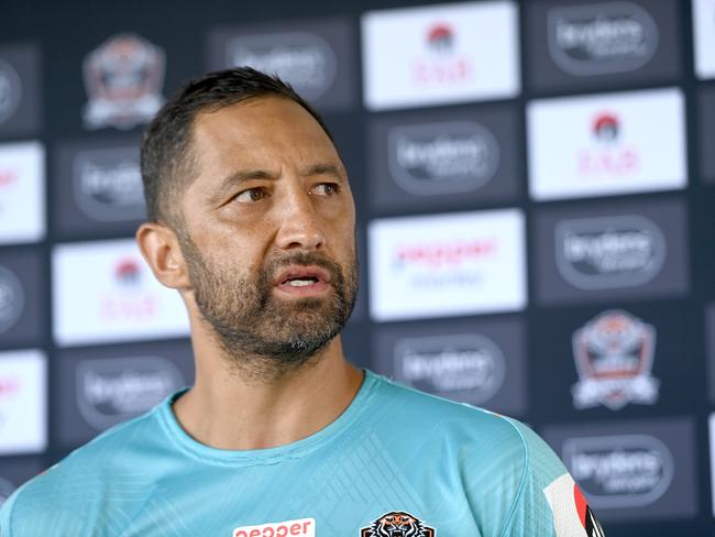 SYDNEY, AUSTRALIA.NewsWire Photos. FEBRUARY 8, 2023.Benji Marshall during West Tigers pre-season training at Concord Oval.Picture: NCA NewsWire / Jeremy Piper