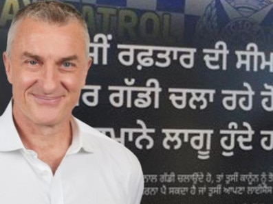 Tom Elliott takes a go at Punjabi road signs erected in Tarneit.