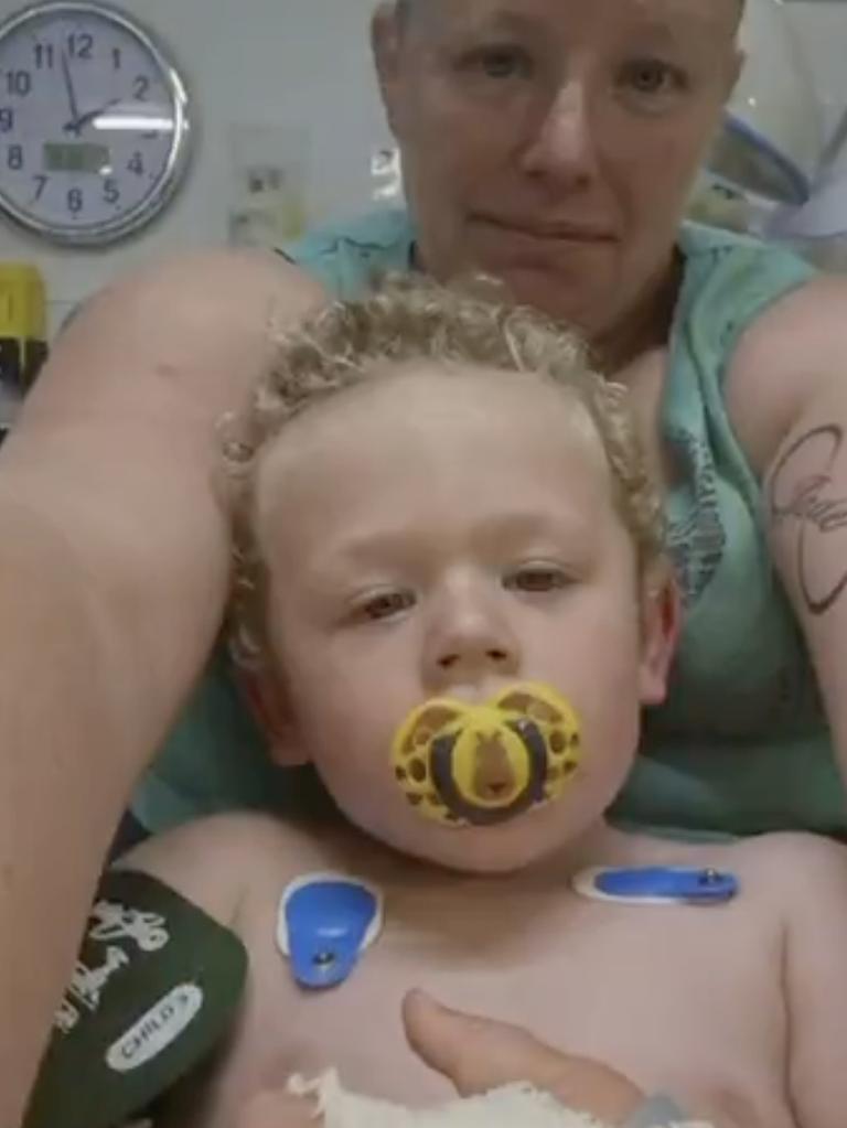 Ezra’s mother, Miranda, says she’s so thankful her son is alive. Picture: 7News