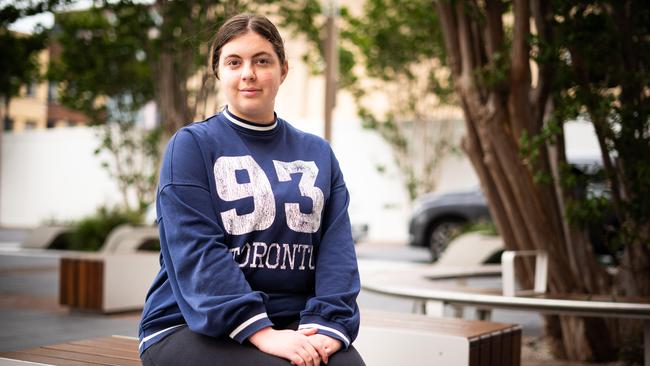 HSC student Milica Ardalic studies for exams every day and is thankful for the special provisions she has been given. Picture: Tom Parrish