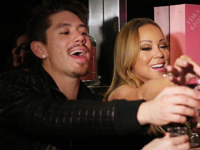 Mariah's World stars Mariah Carey and back up dancer Bryan Tanaka. Picture: Supplied/E!/Universal