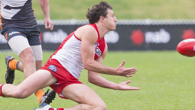 Kurt Tippett took nine marks in the reserves on Saturday. Picture: Melvyn Knipe