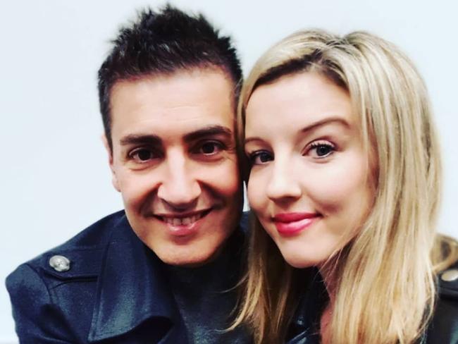 Ross Makris with his fiance Felicity Ward . Picture: Facebook