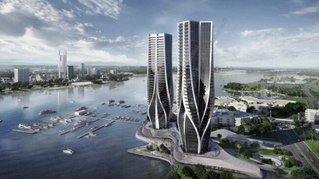 Artist impressions of Sunland’s Mariner's Cove project which has been put on hold.