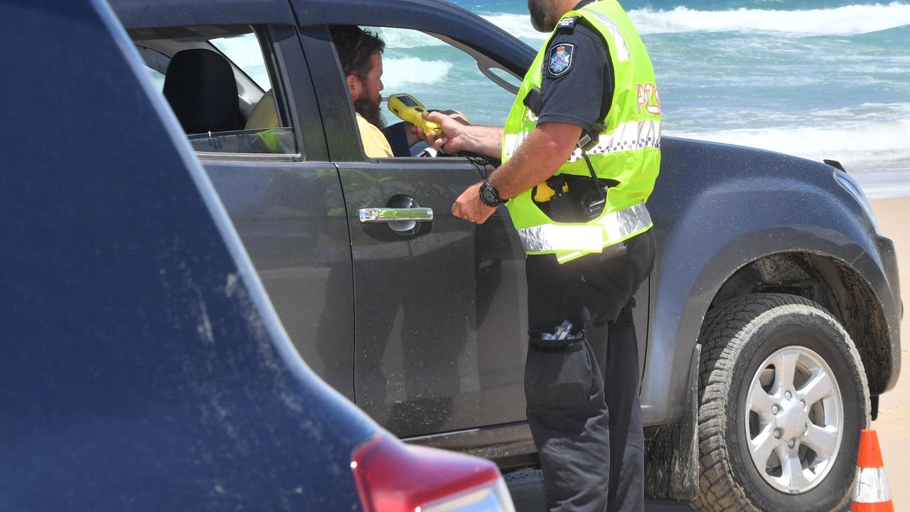 Police officers checking on the beach traffic at Teewah earlier this year. Police saturated beaches across the Wide Bay Burnett over the weekend, arresting 186 people as part of the ongoing Operation Whiskey Legion.